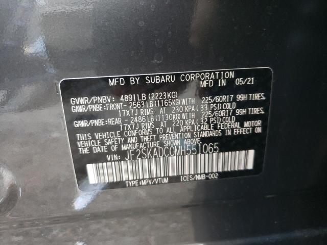 2021 SUBARU FORESTER JF2SKADC0MH551065