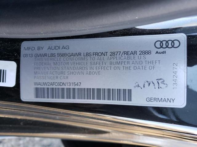 2013 AUDI S7 PREMIUM WAUW2AFC6DN131547