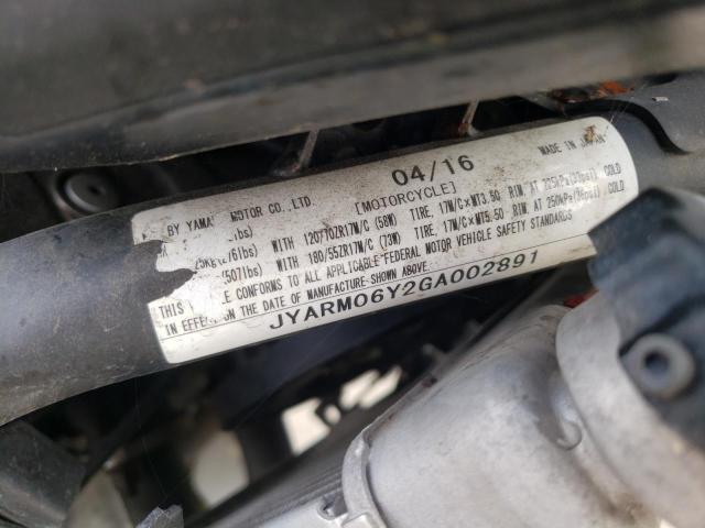 2016 YAMAHA FZ07 C JYARM06Y2GA002891