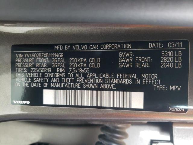 2011 VOLVO XC70 T6 YV4902BZXB1111468