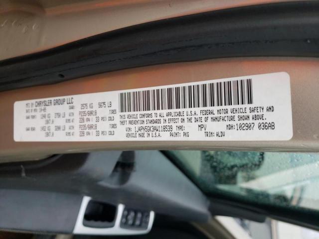 2010 JEEP LIBERTY LI 1J4PN5GK3AW118539