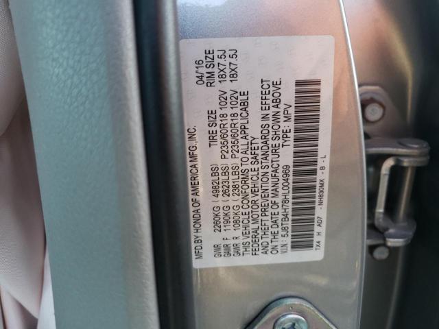 2017 ACURA RDX ADVANC 5J8TB4H78HL004969