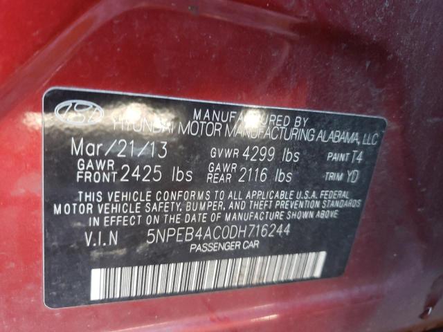 2013 HYUNDAI ACCENT 10T 5NPEB4AC0DH716244