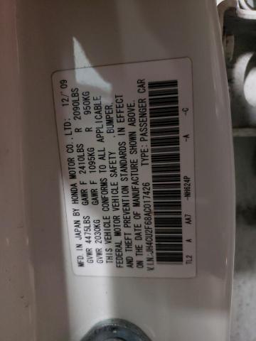 2010 ACURA TSX JH4CU2F68AC017426