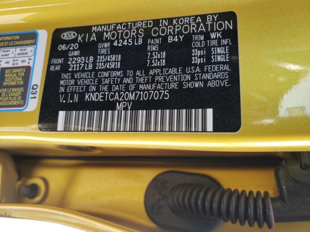 2021 KIA SELTOS SX KNDETCA20M7107075