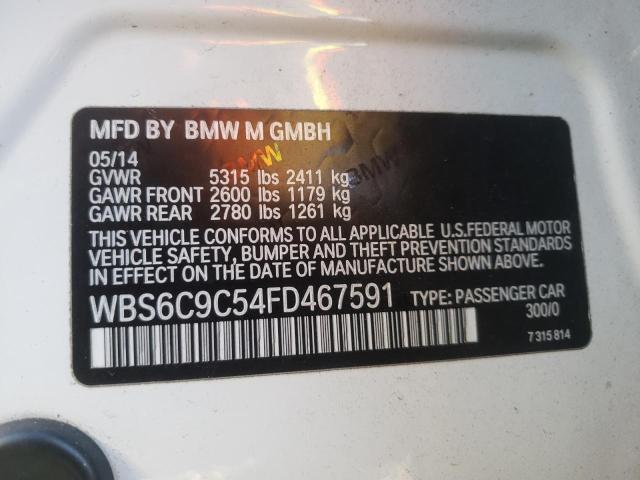 2015 BMW M6 GRAN CO WBS6C9C54FD467591
