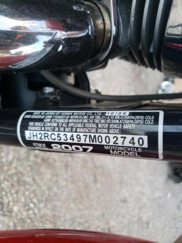 2007 HONDA VT750 C2F JH2RC53497M002740