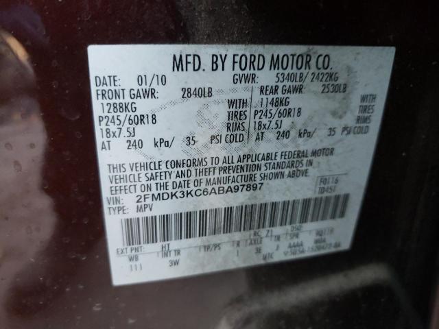 2010 FORD EDGE LIMIT 2FMDK3KC6ABA97897
