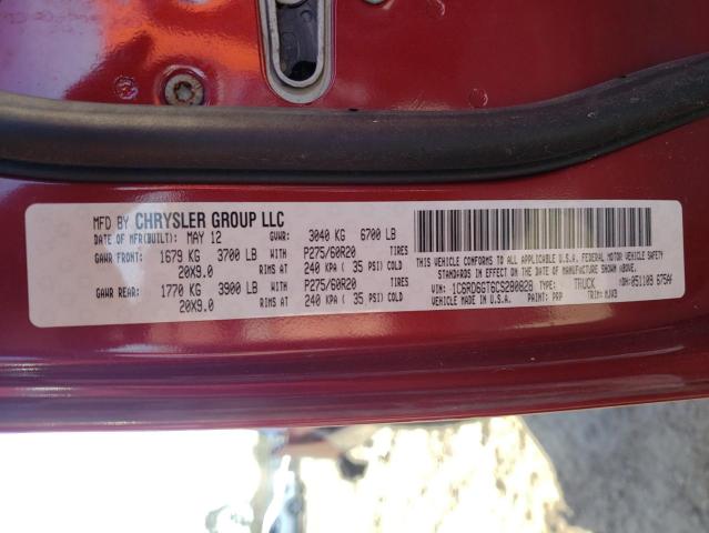 2012 DODGE RAM 1500 S 1C6RD6GT6CS280828