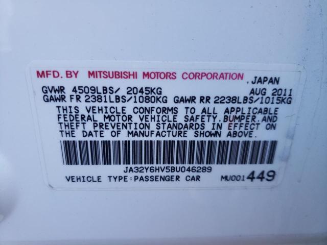 2011 MITSUBISHI LANCER RAL JA32Y6HV5BU046289