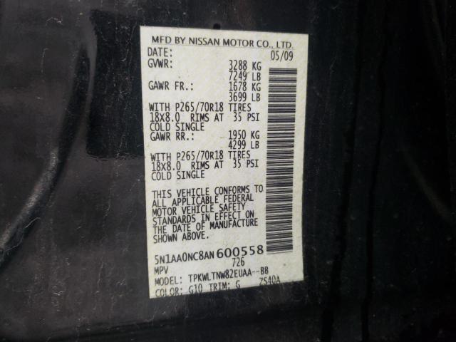 2010 NISSAN ARMADA SE 5N1AA0NC8AN600558