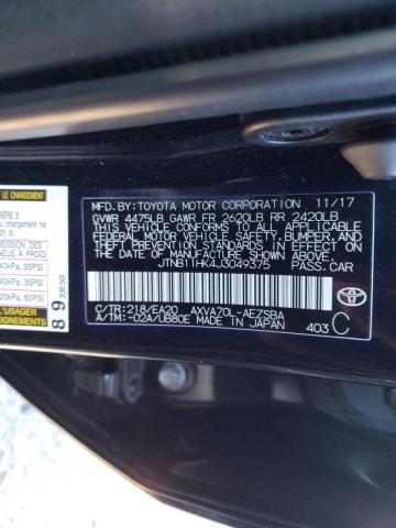 2018 TOYOTA CARMRY JTNB11HK4J3049375