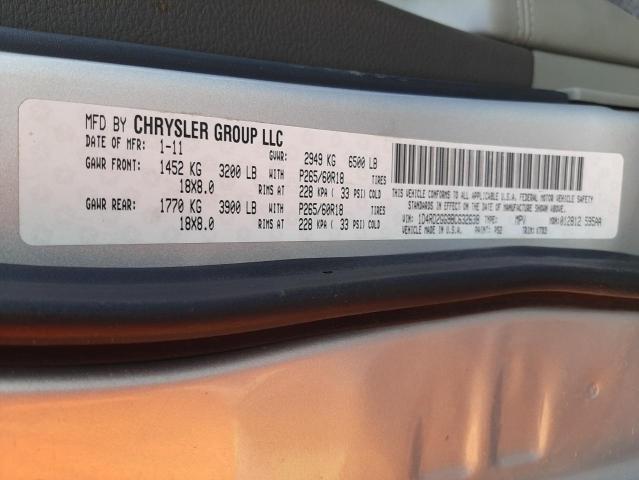 2011 DODGE DURANGO EX 1D4RD2GG9BC632638