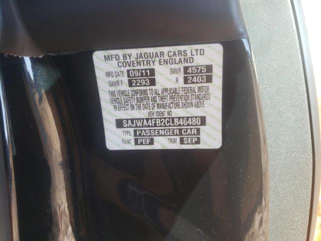 2012 JAGUAR XK SAJWA4FB2CLB46480