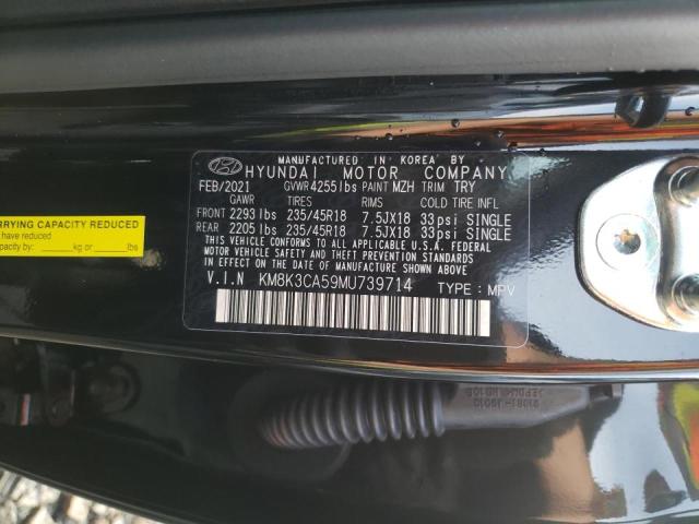 2021 HYUNDAI KONA LIMIT KM8K3CA59MU739714