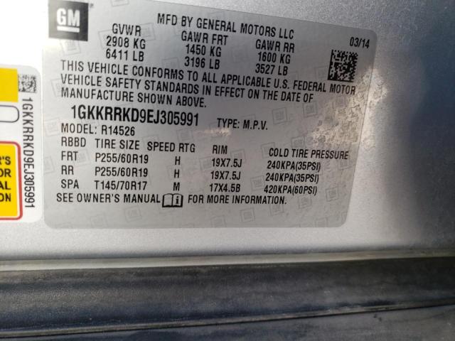 2014 GMC ACADIA 1GKKRRKD9EJ305991