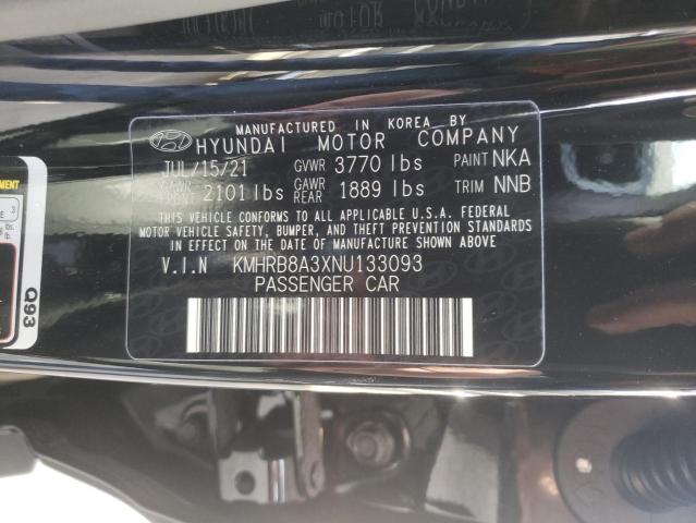 2022 HYUNDAI VENUE SE KMHRB8A3XNU133093