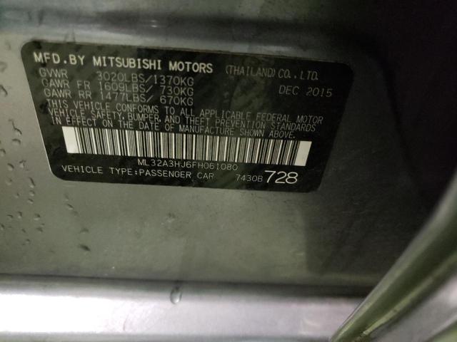 2015 MITSUBISHI MIRAGE DE ML32A3HJ6FH061080
