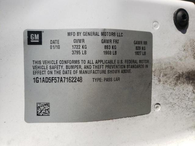 2010 CHEVROLET COBALT 1LT 1G1AD5F57A7162248