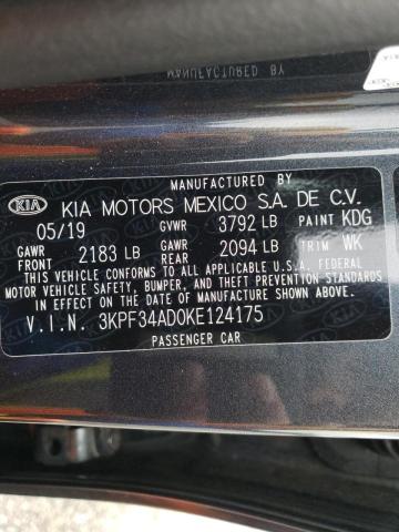 2019 KIA FORTE S 3KPF34AD0KE124175
