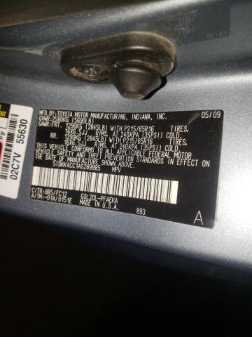 2010 TOYOTA SIENNA CE 5TDKK4CC1AS289985