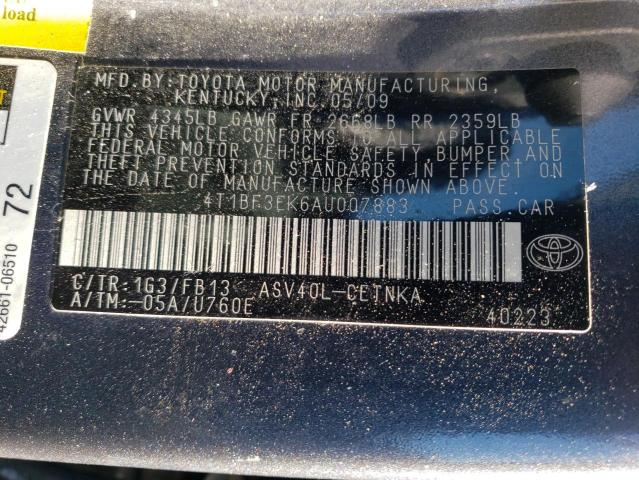 2010 TOYOTA CAMREY 4T1BF3EK6AU007883