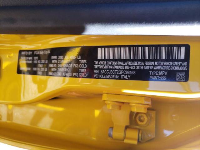 2016 JEEP RENEGADE T ZACCJBCT2GPC98468
