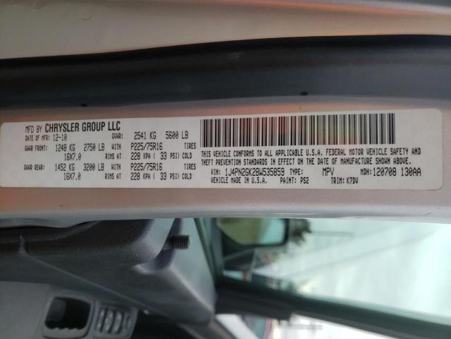 2011 JEEP LIBERTY SP 1J4PN2GK2BW535859