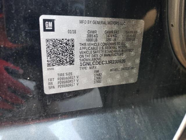 2018 CHEVROLET TAHOE POLI 1GNLCDEC3JR230926