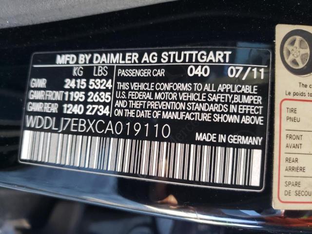 2012 MERCEDES-BENZ CLS 63 AMG WDDLJ7EBXCA019110