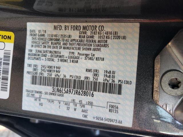 2018 LINCOLN MKZ PREMIE 3LN6L5A97JR628016