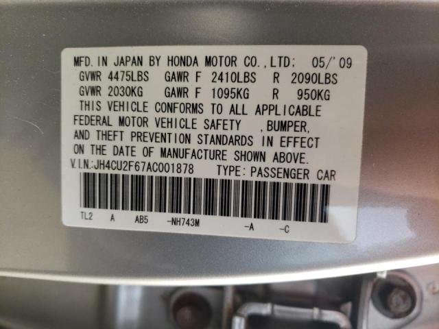 2010 ACURA TSX JH4CU2F67AC001878