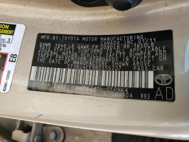 2011 TOYOTA UK 2T1BU4EE9BC555207