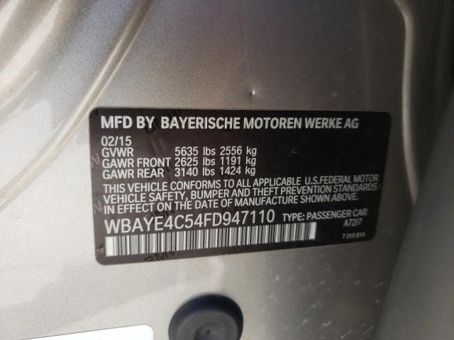 2015 BMW 740 LI WBAYE4C54FD947110