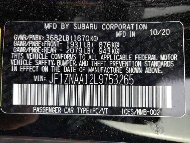 2020 TOYOTA 86 JF1ZNAA12L9753265