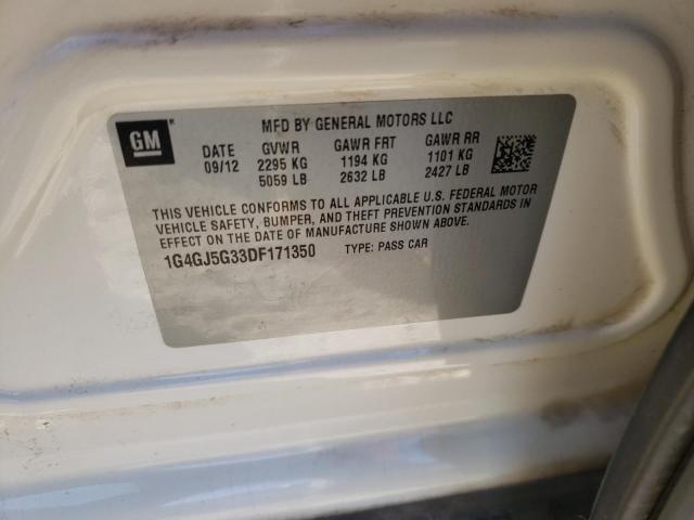 2013 BUICK LACROSSE T 1G4GJ5G33DF171350