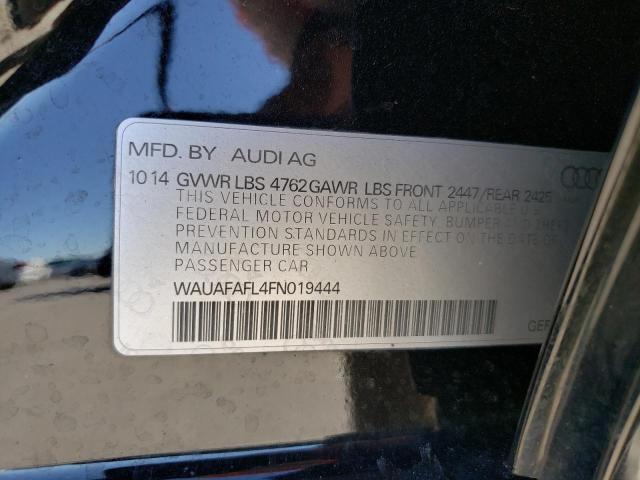 VIN WAUAFAFL4FN019444 2015 Audi A4, Premium no.10