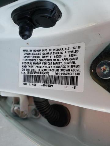 2020 HONDA INSIGHT TO 19XZE4F98LE004976