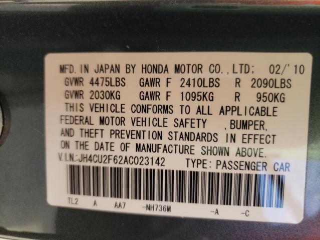 2010 ACURA TSX JH4CU2F62AC023142