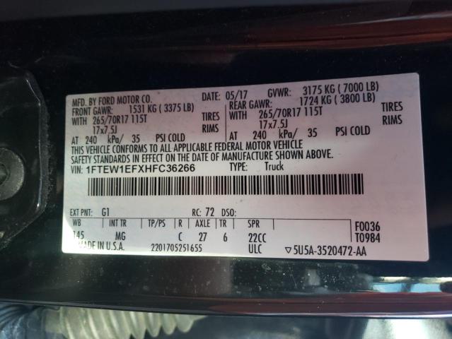 2017 FORD F-150 1FTEW1EFXHFC36266