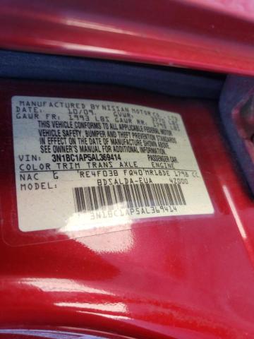 2010 NISSAN VERSA S/SL 3N1BC1AP5AL369414