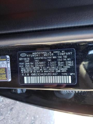 2019 HYUNDAI TUCSON KM8J3CA42KU851447