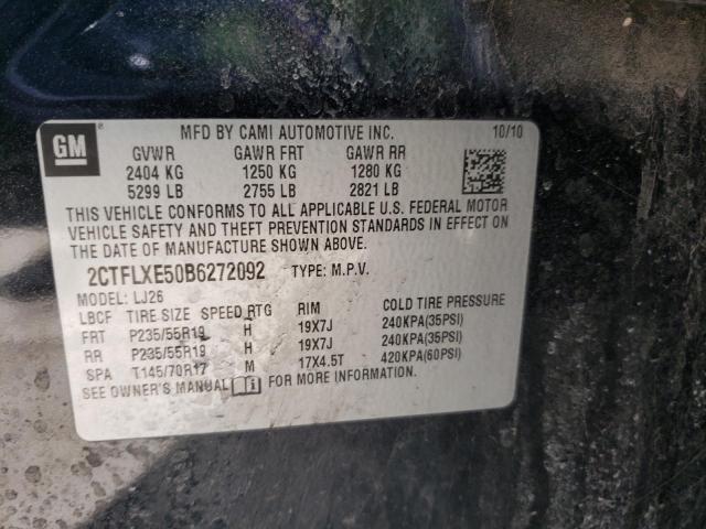 2CTFLXE50B6272092 Gmc Terrain Sl 2011. Фото: 9