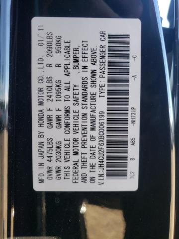 2011 ACURA TSX JH4CU2F6XBC006199