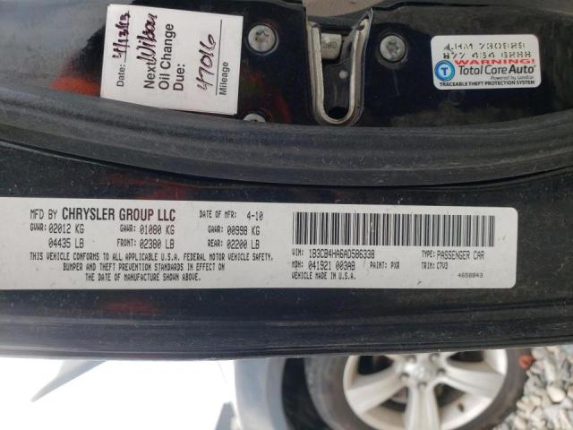 2010 DODGE CALIBER SX 1B3CB4HA6AD586338