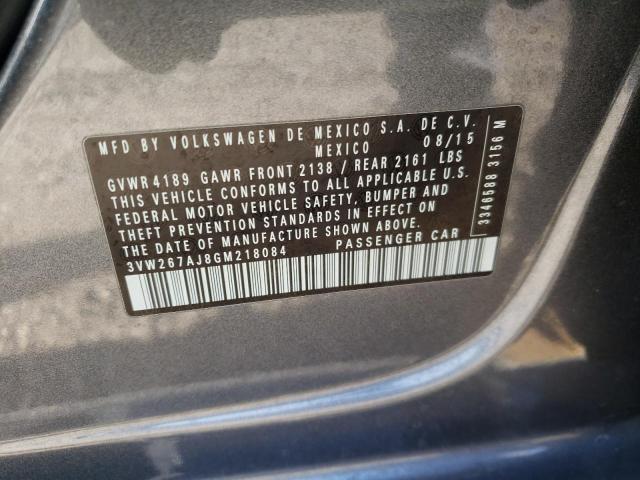 2016 VOLKSWAGEN JETTA S - 3VW267AJ8GM218084