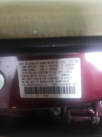 2010 ACURA TSX JH4CU2F69AC037118