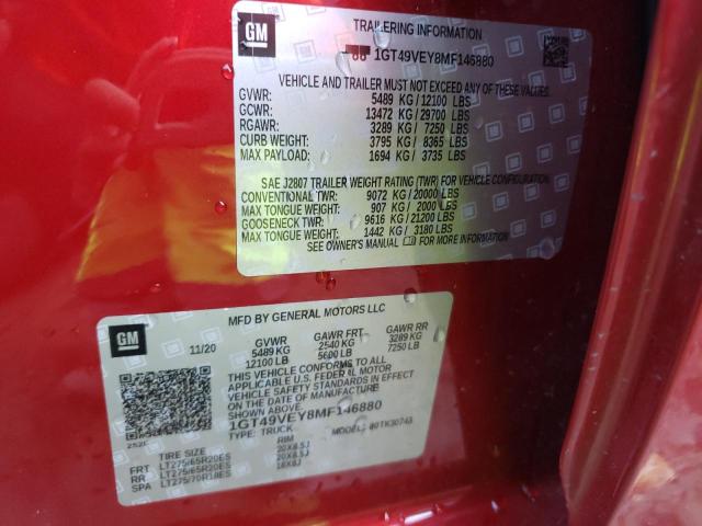 2021 GMC SIERRA K35 1GT49VEY8MF146880