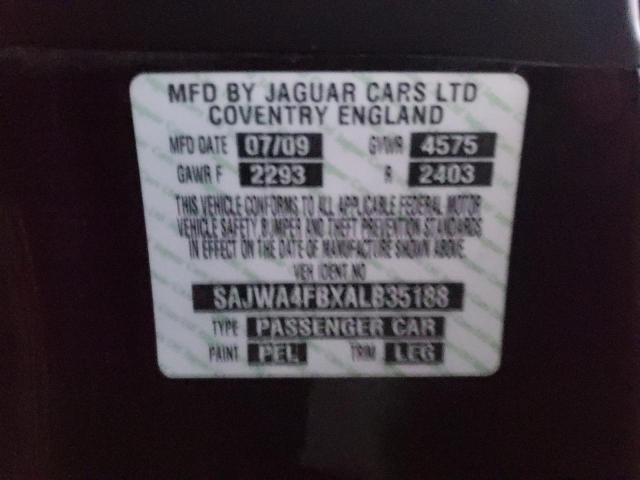 2010 JAGUAR XK PORTFOL SAJWA4FBXALB35188