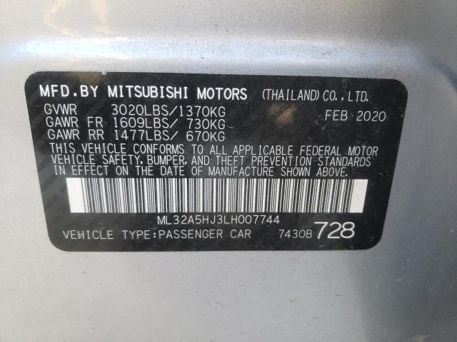 2020 MITSUBISHI MIRAGE LE ML32A5HJ3LH007744